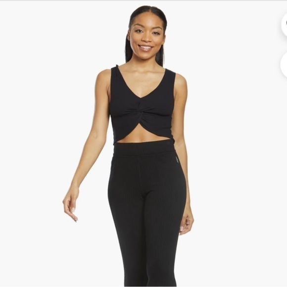 Free People Movement New Moon Ribbed Black Top🖤 - Picture 1 of 5